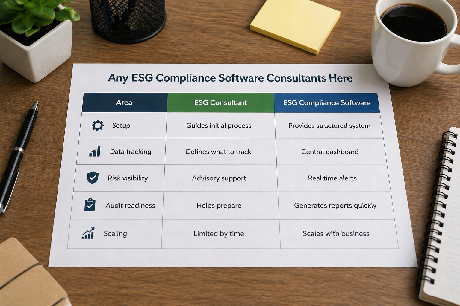 Any ESG Compliance Software Consultants Here Comparison Table Any ESG Compliance Software Consultants Here Comparison Table
